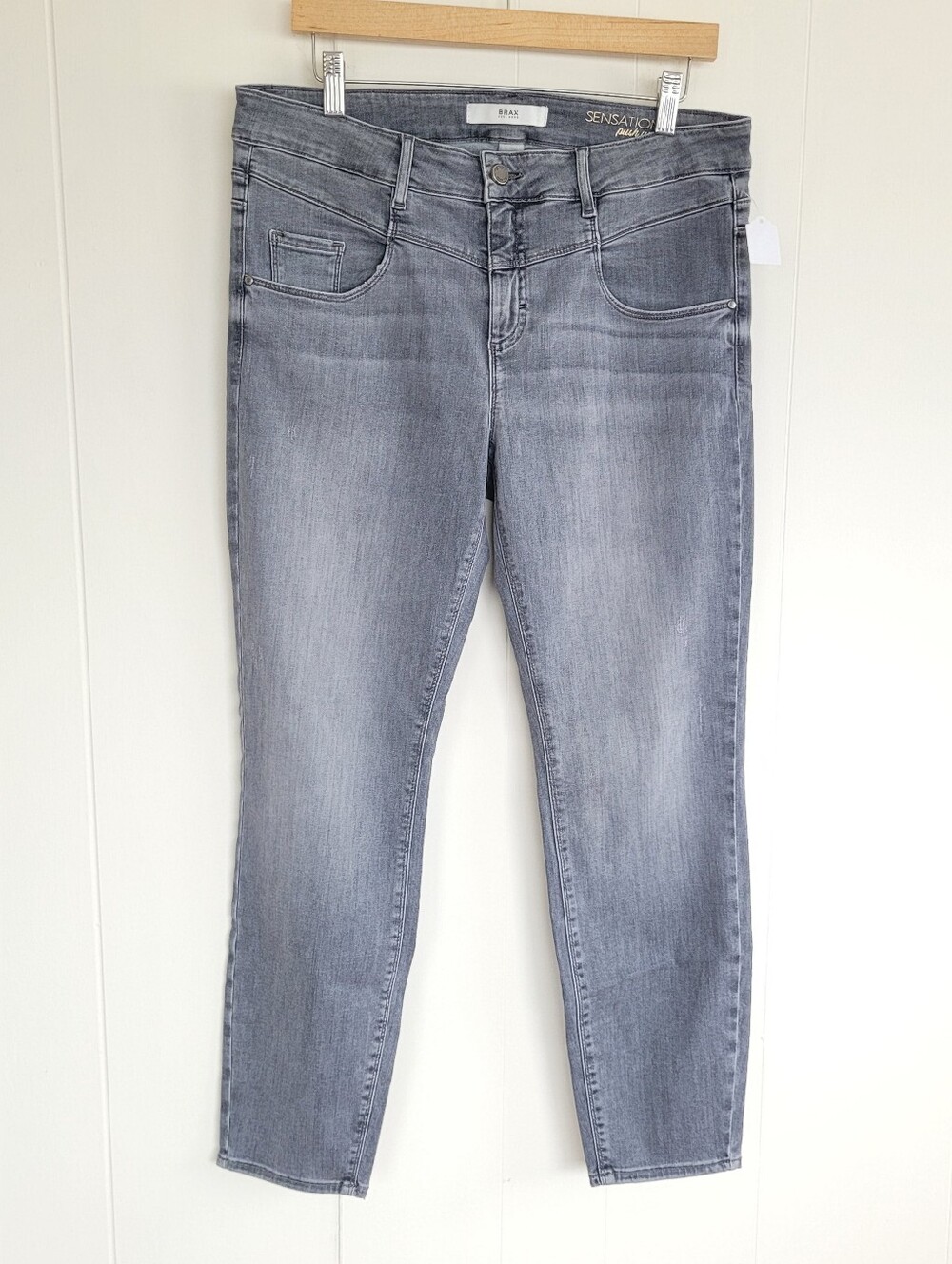 Brax Size 18 Grey Skinny Jeans
